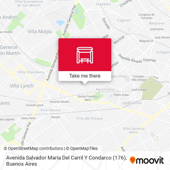 Avenida Salvador María Del Carril Y Condarco (176) map