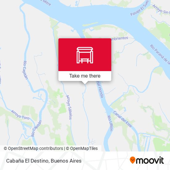 Mapa de Cabaña El Destino