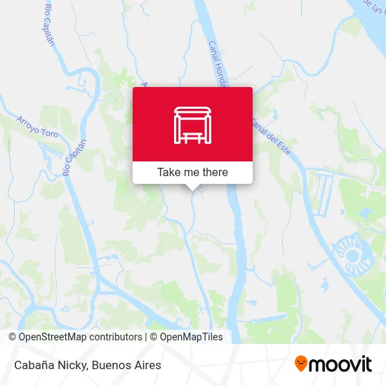 Cabaña Nicky map