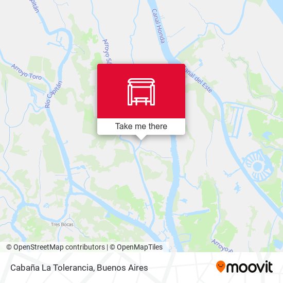 Cabaña La Tolerancia map