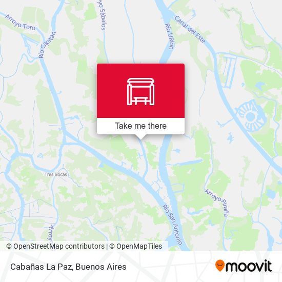 Mapa de Cabañas La Paz
