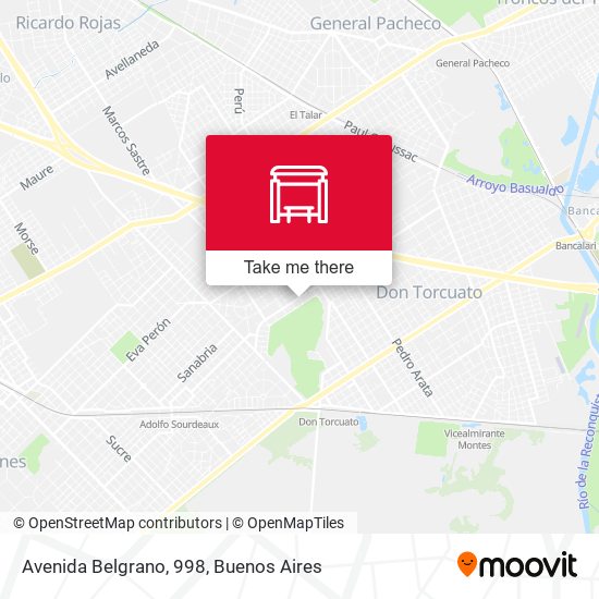 Mapa de Avenida Belgrano, 998