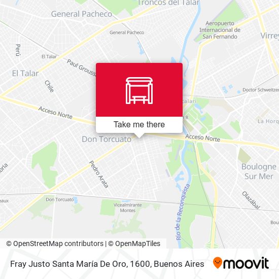 Fray Justo Santa María De Oro, 1600 map