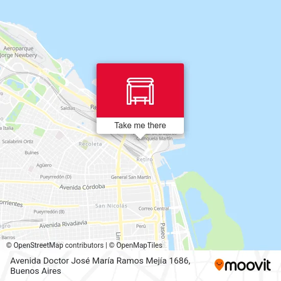 Avenida Doctor José María Ramos Mejía 1686 map