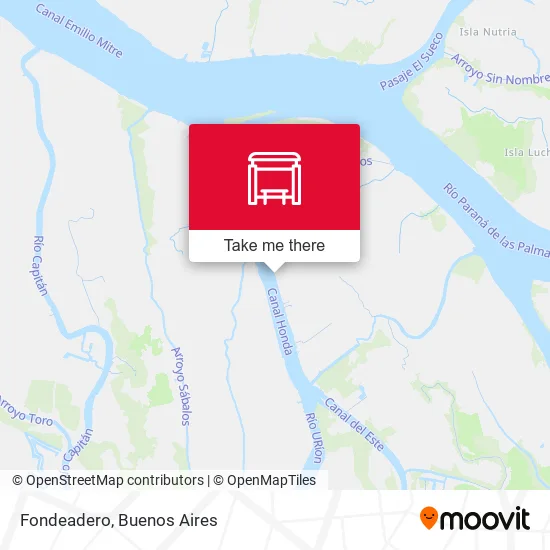 Fondeadero map