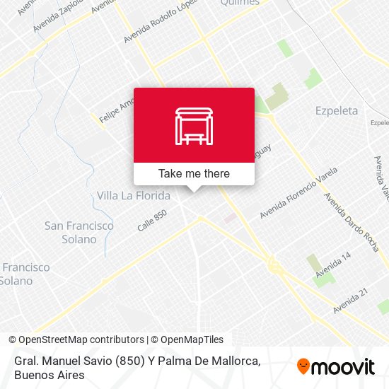 Gral. Manuel Savio (850) Y Palma De Mallorca map