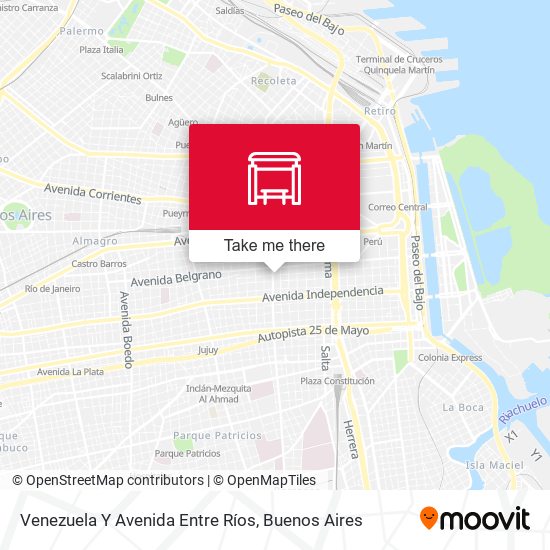 Mapa de Venezuela Y Avenida Entre Ríos