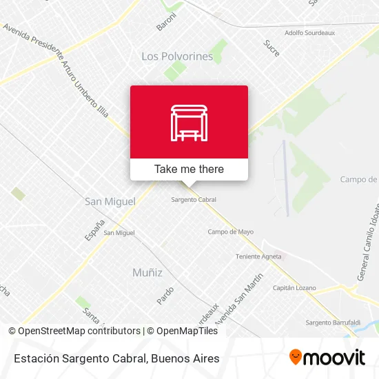 Estación Sargento Cabral map