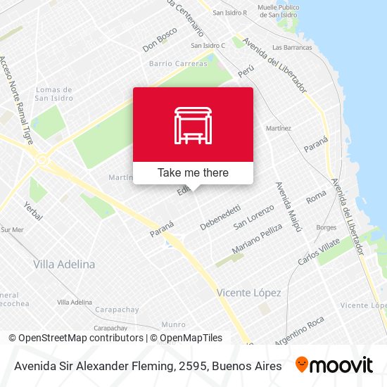 Mapa de Avenida Sir Alexander Fleming, 2595