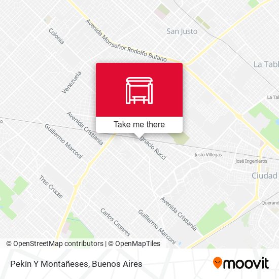 Pekín Y Montañeses map
