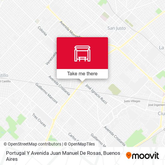 Portugal Y Avenida Juan Manuel De Rosas map