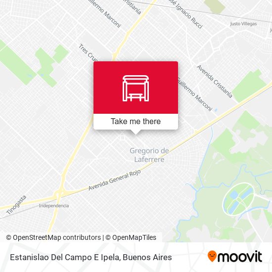 Mapa de Estanislao Del Campo E Ipela