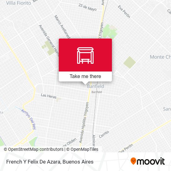 French Y Felix De Azara map