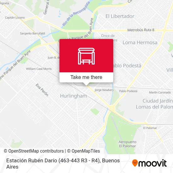 Estación Rubén Darío (463-443 R3 - R4) - Rutas, horarios y tarifas