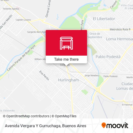 Avenida Vergara Y Gurruchaga map