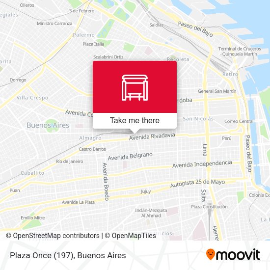 Mapa de Plaza Once (197)