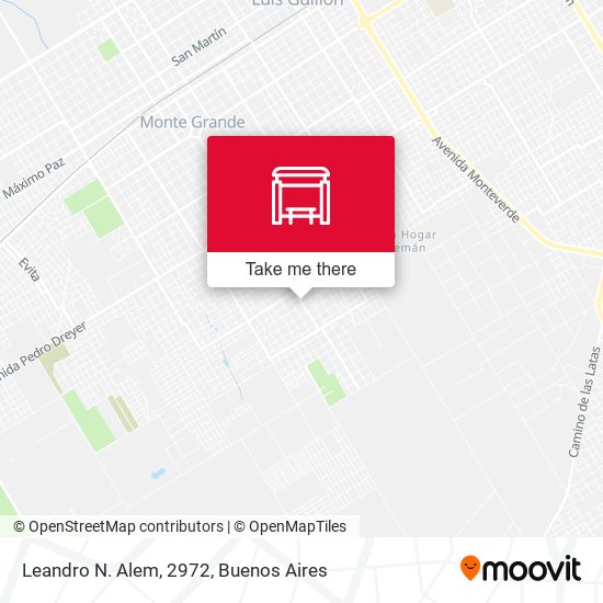 Mapa de Leandro N. Alem, 2972