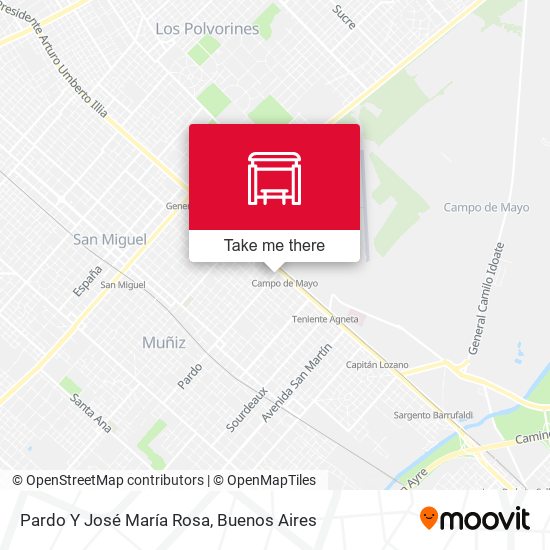 Pardo Y José María Rosa map