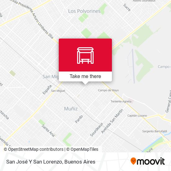 Mapa de San José Y San Lorenzo