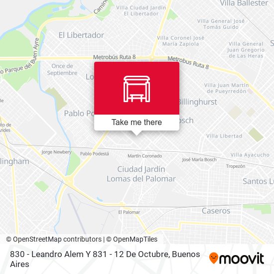 830 - Leandro Alem Y 831 - 12 De Octubre map