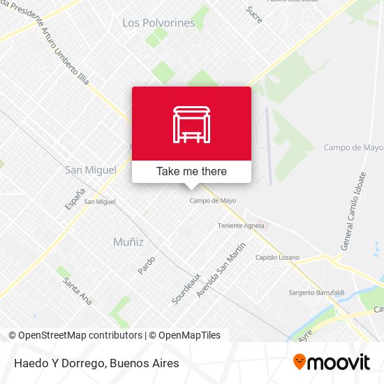 Mapa de Haedo Y Dorrego