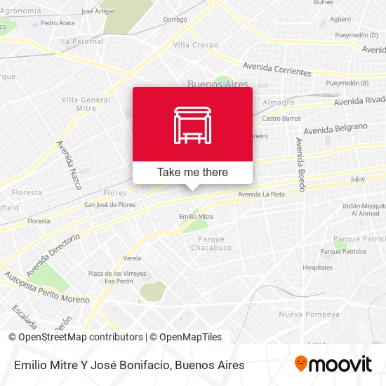 Mapa de Emilio Mitre Y José Bonifacio