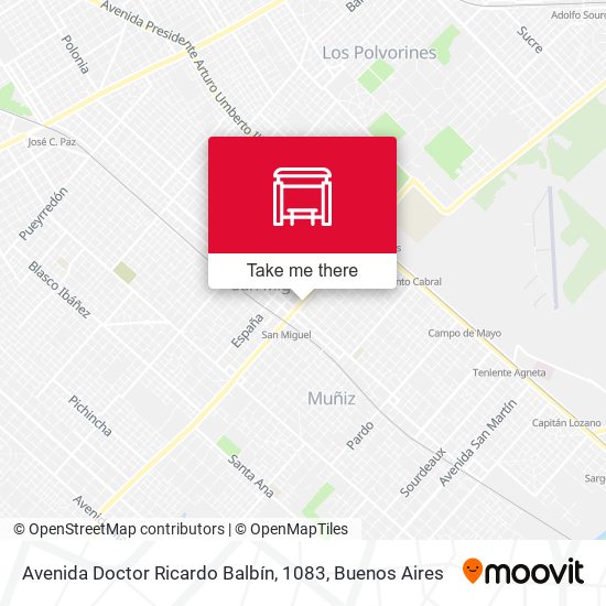 Avenida Doctor Ricardo Balbín, 1083 map