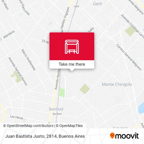 Juan Bautista Justo, 2814 map