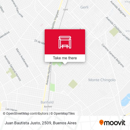 Mapa de Juan Bautista Justo, 2509