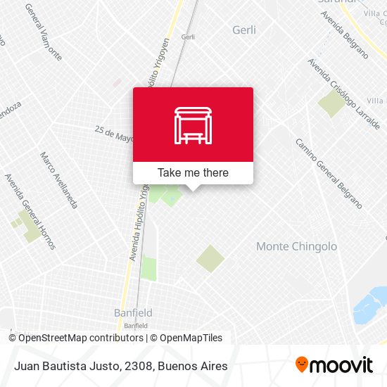 Juan Bautista Justo, 2308 map