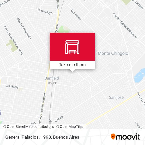 General Palacios, 1993 map