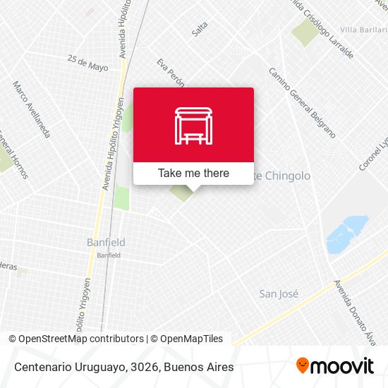 Centenario Uruguayo, 3026 map