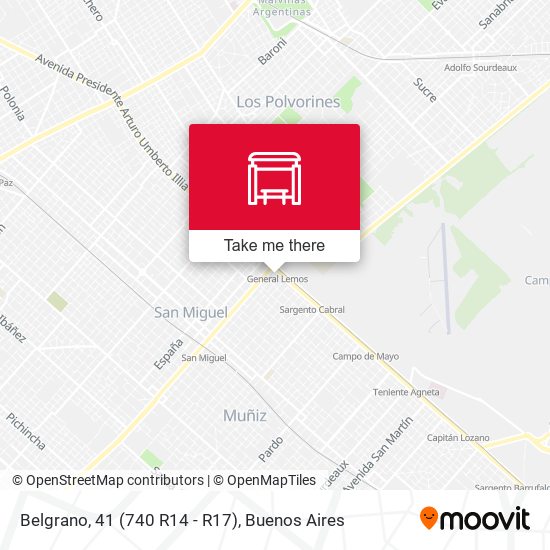 Mapa de Belgrano, 41 (740 R14 - R17)