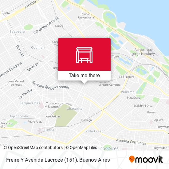 Mapa de Freire Y Avenida Lacroze (151)
