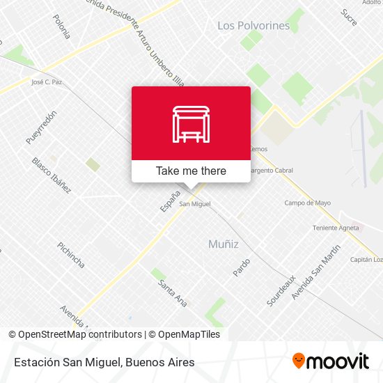 Mapa de Estación San Miguel