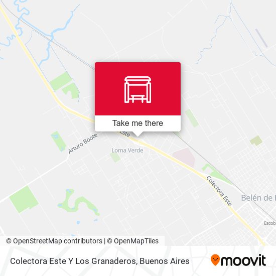 Mapa de Colectora Este Y Los Granaderos