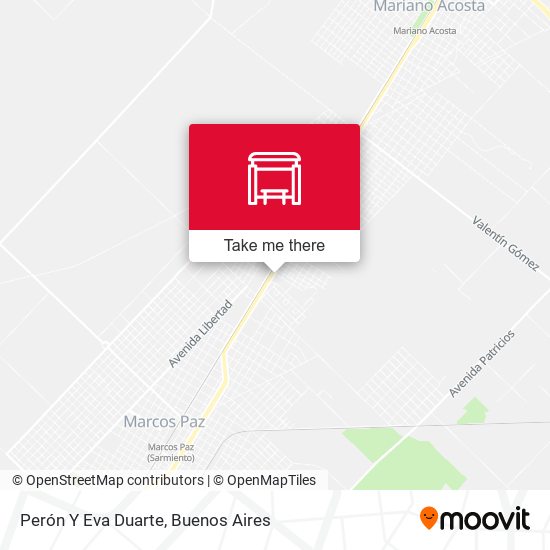 Perón Y Eva Duarte map
