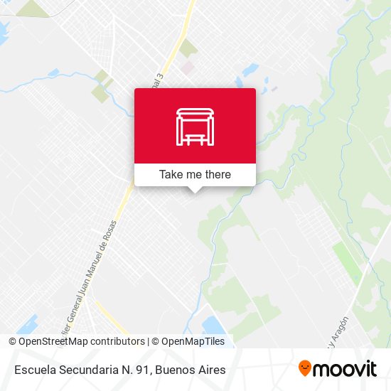 Mapa de Escuela Secundaria N. 91