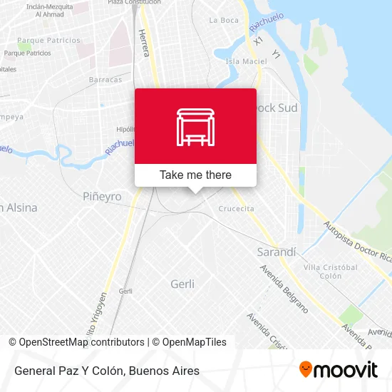 General Paz Y Colón map