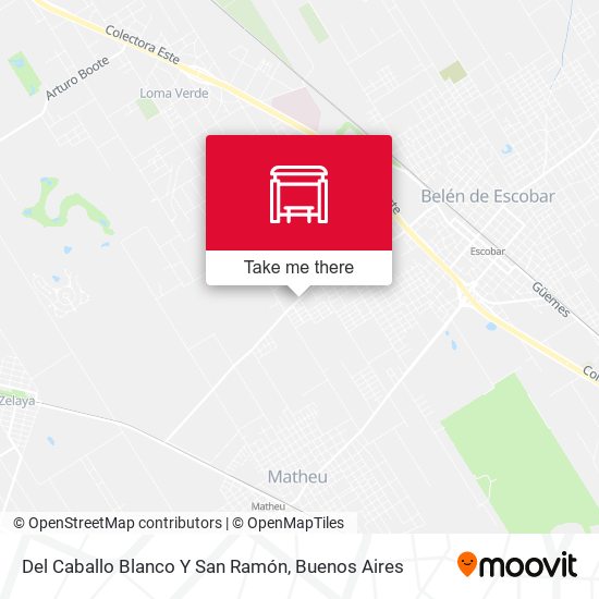 Del Caballo Blanco Y San Ramón map
