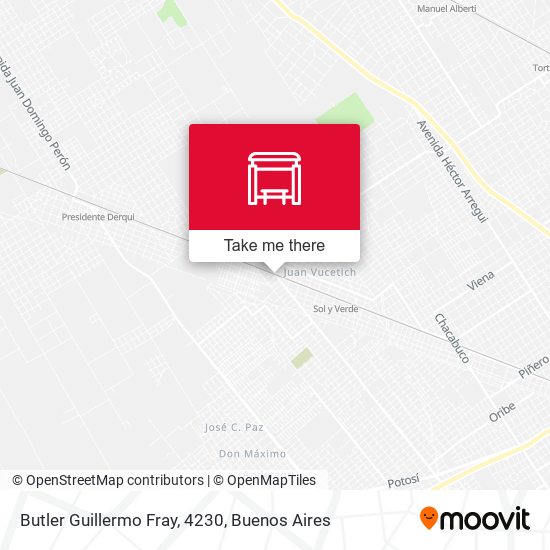 Butler Guillermo Fray, 4230 map