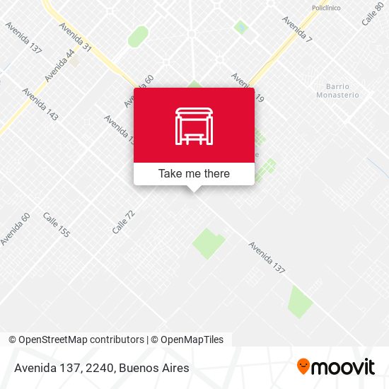 Mapa de Avenida 137, 2240