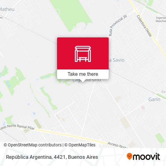 República Argentina, 4421 map