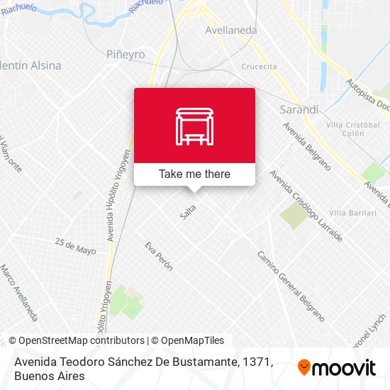 Mapa de Avenida Teodoro Sánchez De Bustamante, 1371