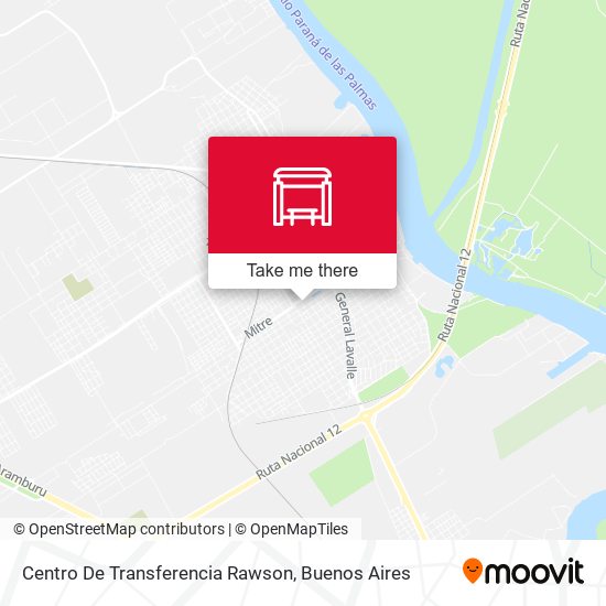 Mapa de Centro De Transferencia Rawson
