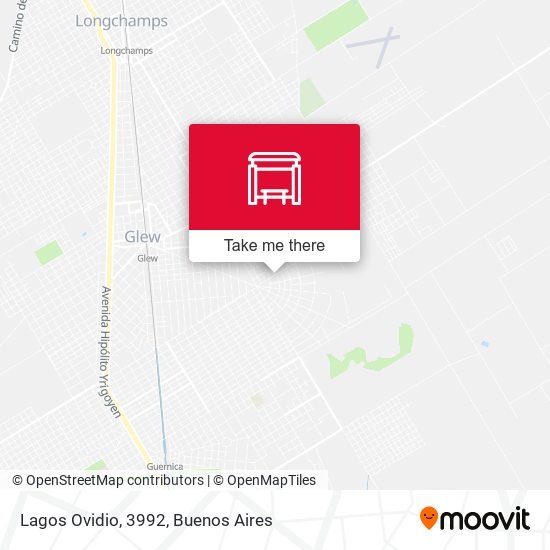 Lagos Ovidio, 3992 map
