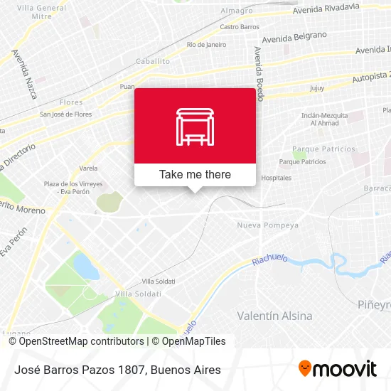 José Barros Pazos 1807 map