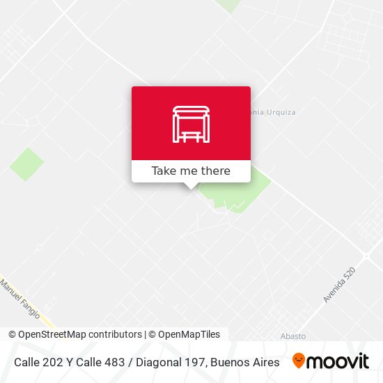 Calle 202 Y Calle 483 / Diagonal 197 map