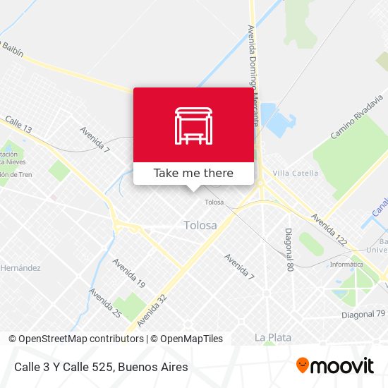 Mapa de Calle 3 Y Calle 525