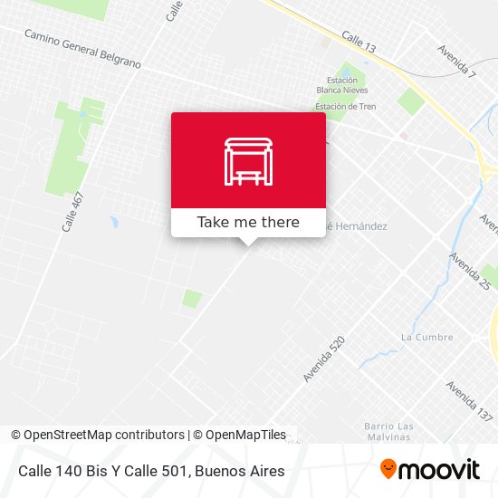 Calle 140 Bis Y Calle 501 map